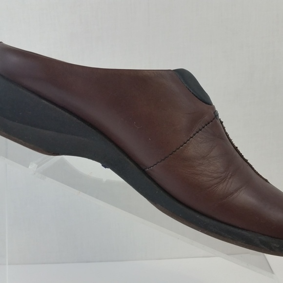 Murtosa Shoes Mutosa Womens Brown Leather Mules Sz 85 Porutgal